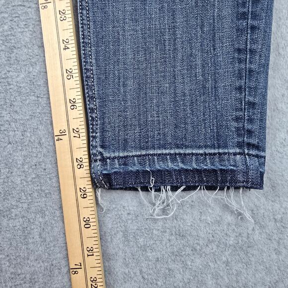 Vigoss Womens 32x29 The Chelsea Skinny Distressed Stretch Jeans Raw Hem - Picture 16 of 16